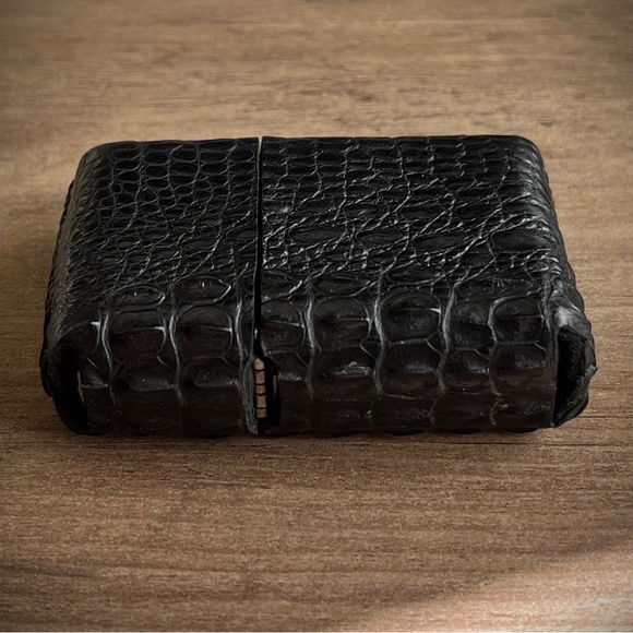 Crocodile Real Skin Case for Zippo Lighter Standard Size (Made in USA 🇺🇸) - Picture 4 of 9